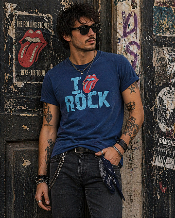 STONES I LOVE ROCK - AZUL