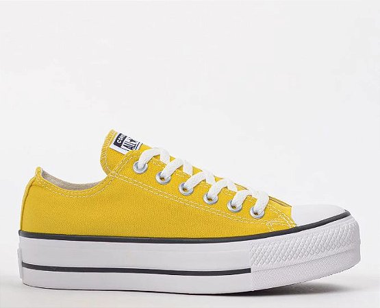 ALL STAR CHUCK TAYLOR PLATAFORMA AMARELO LONA