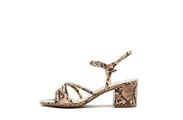 sandalia de cobra arezzo
