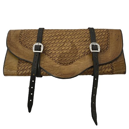 Porta Capas Boiadeiro Caramelo Em Couro Legítimo Para Alforges