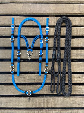 Traia de frente - Azul / preto  BF