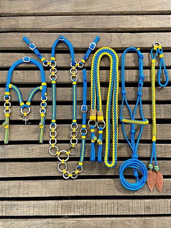 Traia de Frente - Azul / Amarelo   BF