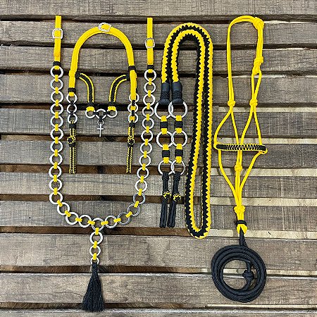 Traia de Frente - Amarelo / Preto