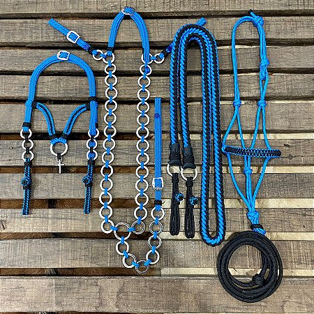 Traia de frente - Azul / preto