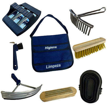 Kit Para Higiene E Limpeza De Equinos