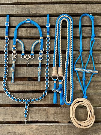 Traia de Frente - Azul / Bege