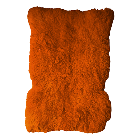 Pelego Lã Natural Forro Para Sela E Arreios - Laranja