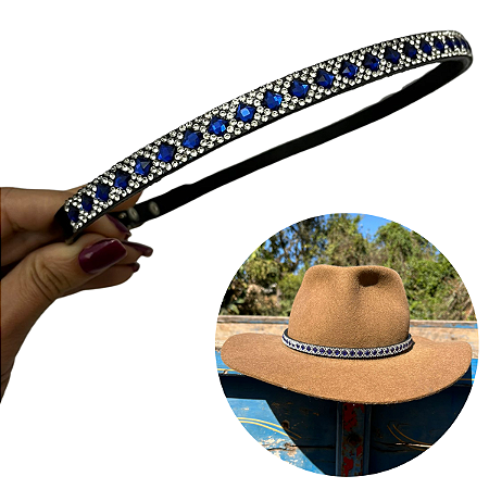 Bandinha Para Chapéu De Couro Legítimo Country