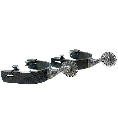 Espora Vinagre Boby 1” Arco Grosa Preta com Roseta 3102 Inox