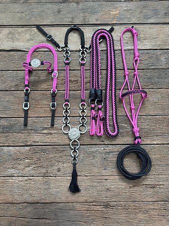 Traia de Frente - Preto / Rosa