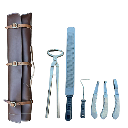 Kit para casqueamento Vinagre Com Bolsa de Couro