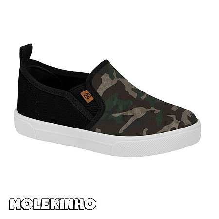 tenis molekinho camuflado