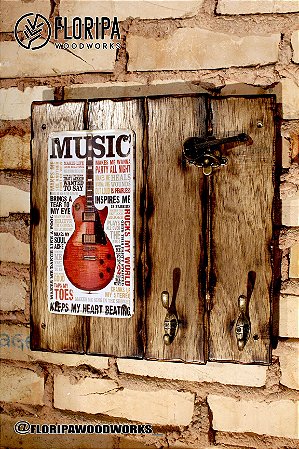 Porta Chaves de Madeira Rústico!