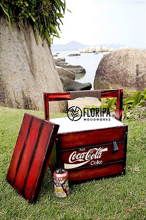 Cooler de Madeira Térmico Personalizado 13 litros