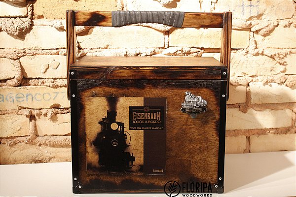 Cooler de Madeira Personalizado 21 Litros