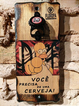 Abridor Magnético de garrafas para Parede Duff!