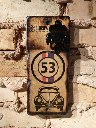 Abridor Magnético de garrafas para Parede Fusca 53!