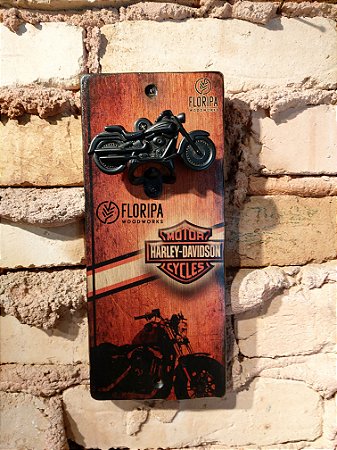 Abridor Magnético de Garrafas para Parede Harley-Davidson!