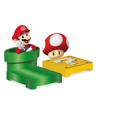 KIT SUP P/DOCES SUPER MARIO C/2 UN - UN X 1