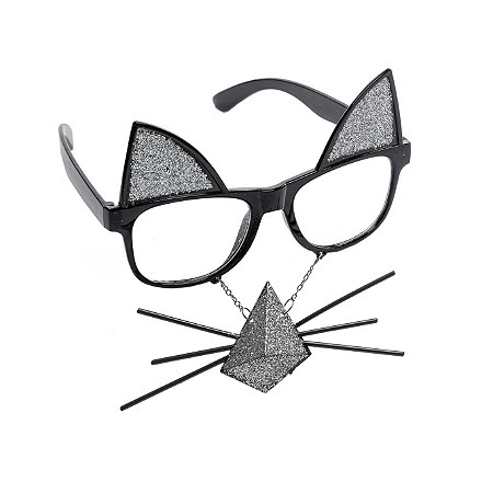 ACESS OCULOS GATINHO PRETO C/BRILHO - UN X 1