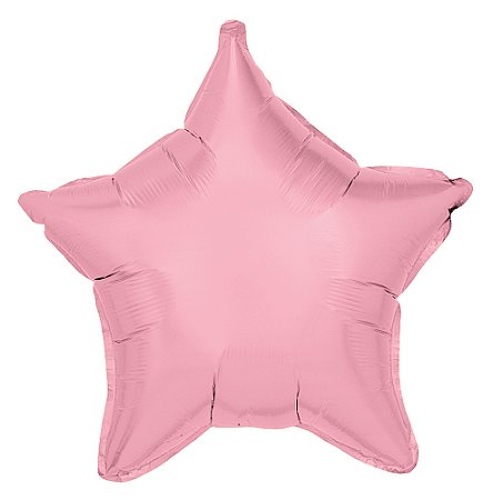 BALAO MET ESTRELA 18 45CM PINK PASTEL - UN X 1