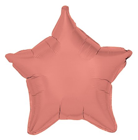 BALAO MET ESTRELA 18 45CM ROSE GOLD - UN X 1