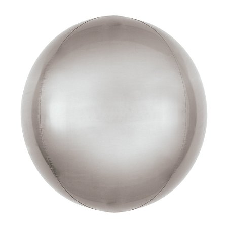 BALAO BOLHA METAL 18 45CM PRATA - UN X 1