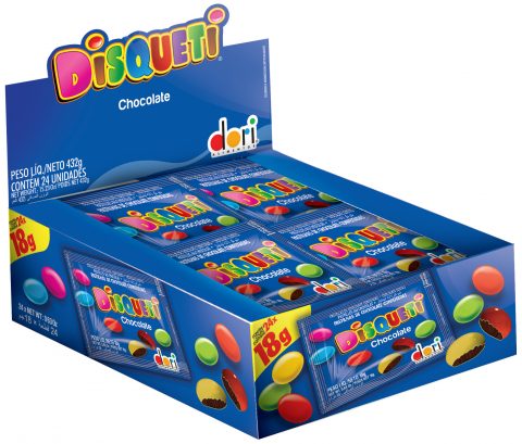 DISQUETI 18 G CHOCOLATE - CT X 24