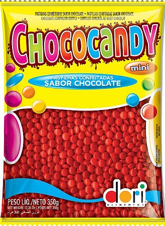 CHOCOCANDY 350 G DORI VERMELHO - PC X 1