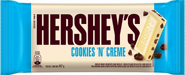 TAB 87G HERSHEYS COOKIES N CREME - UN X 1