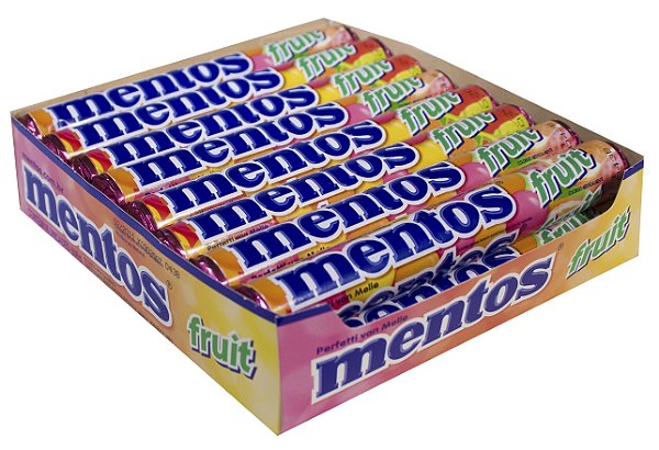 MENTOS 37,5 G FRUTAS SORT - CT X 16