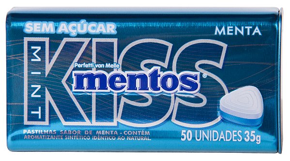 MENTOS 35G KISS LATA MINT - UN X 1