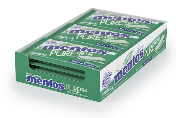 MENTOS 8,5G PURE SPEARMINT 3L - CT X 15