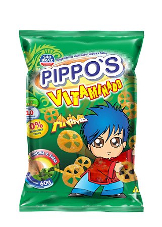 PIPPOS 60G ANIME CEBOLA E SALSA - UN X 1