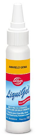 CORANTE LIQUIGEL 30G ARCOLOR AMARELO GEMA - UN X 1