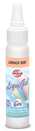 CORANTE LIQUIGEL 30G ARCOLOR LARANJA BABY - UN X 1