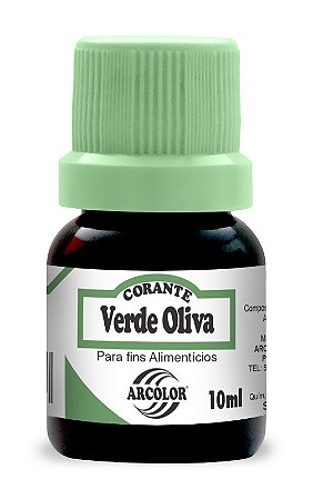 CORANTE 10ML ARCOLOR VERDE OLIVA - UN X 1