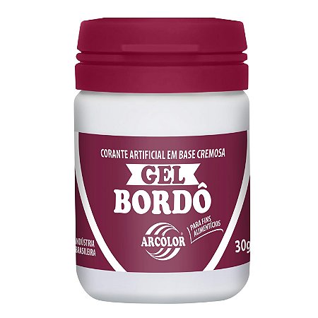 CORANTE GEL 30G ARCOLOR BORDO - UN X 1