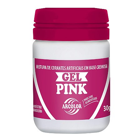 CORANTE GEL 30G ARCOLOR PINK - UN X 1