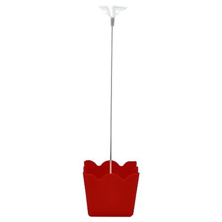 SUPORTE P/BALOES CACHEPOT 1 HASTE VERMELHO - UN X 1