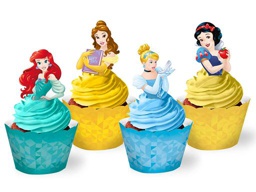 CUPCAKE WRAPPER C/12 UND PRINCESAS - PC X 1