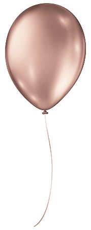 BALAO SR 9 METALLIC BALLOON C/25 ROSE GOLD - PC X 1