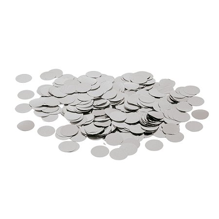 CONFETE METALICO 100G BOLA 1,5CM PRATA - UN X 1