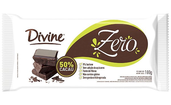 TAB 100G DIVINE CHOC ZERO 50%