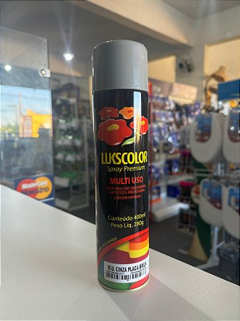 Tinta Spray Cinza Placa