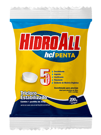 Cloro Pastilha HCL Penta 5x1 200G HidroAll