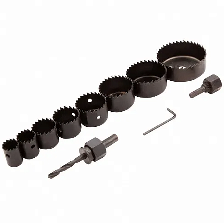 Serra Copo para Madeira 19 a 64 mm (11 peças)