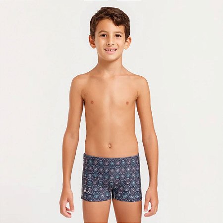 Sunga Mash Boxer Infantil Estampa Conchas