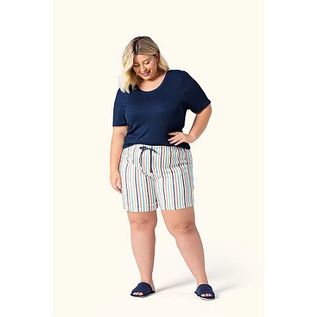 Bermudoll Lua Encantada Manga Curta Plus Size