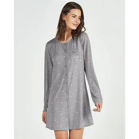 Camisola Cor com Amor Manga Longa com Abertura em Viscolycra